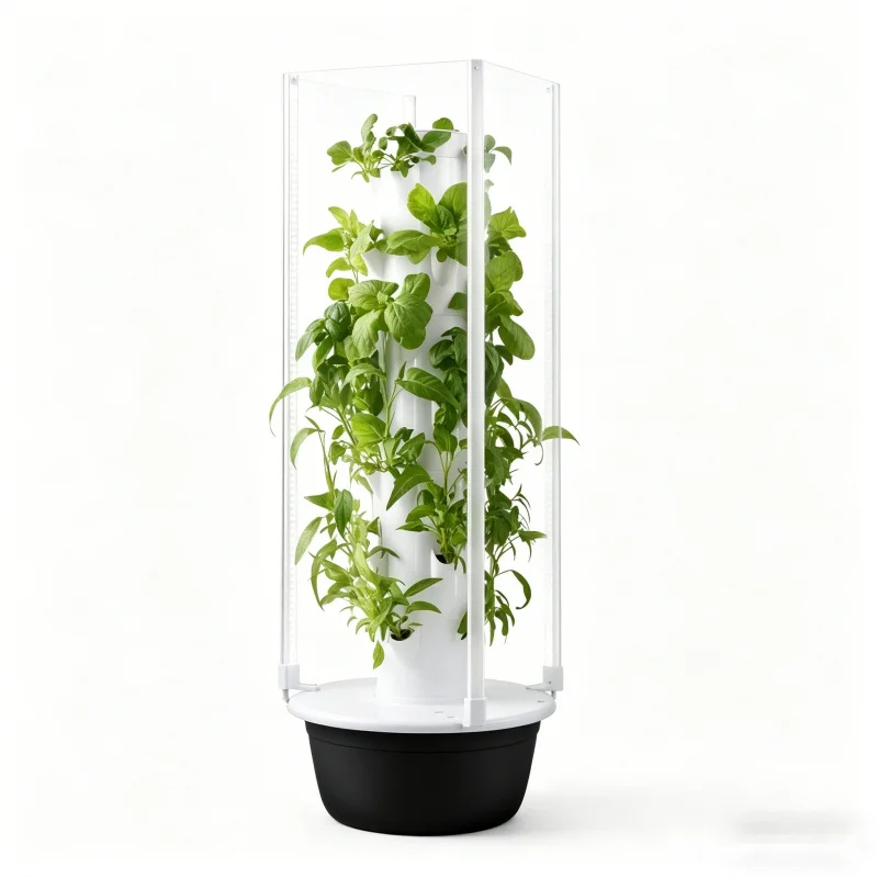 Smart Garden Indoor - 5層式スマート垂直水耕栽培ガーデン、育成ライト付き屋内ハーブ野菜プランター、家庭用土壌不要栽培システム