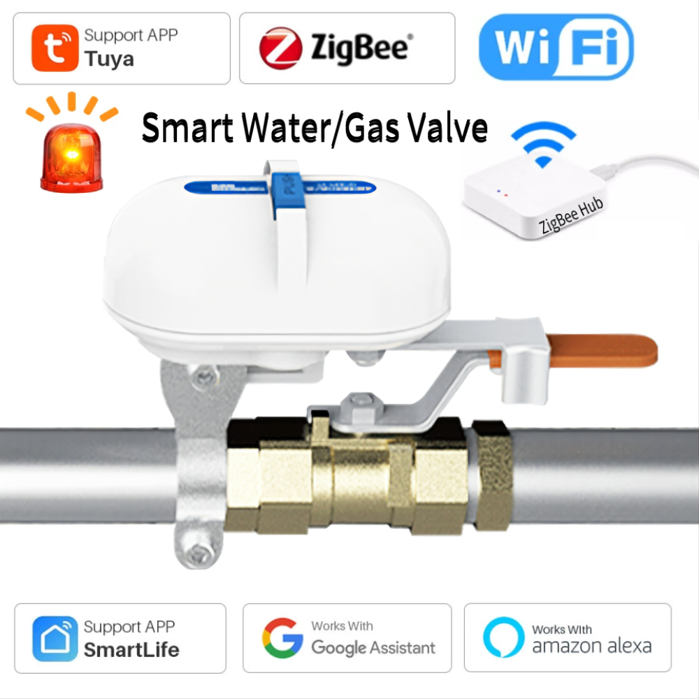 Smart Garden Home Assistant - Tuya-庭用のコネクテッドホーム蛇口,Wi-Fi,Zigbee,タイマー,音声制御,コネクテッドハウス用