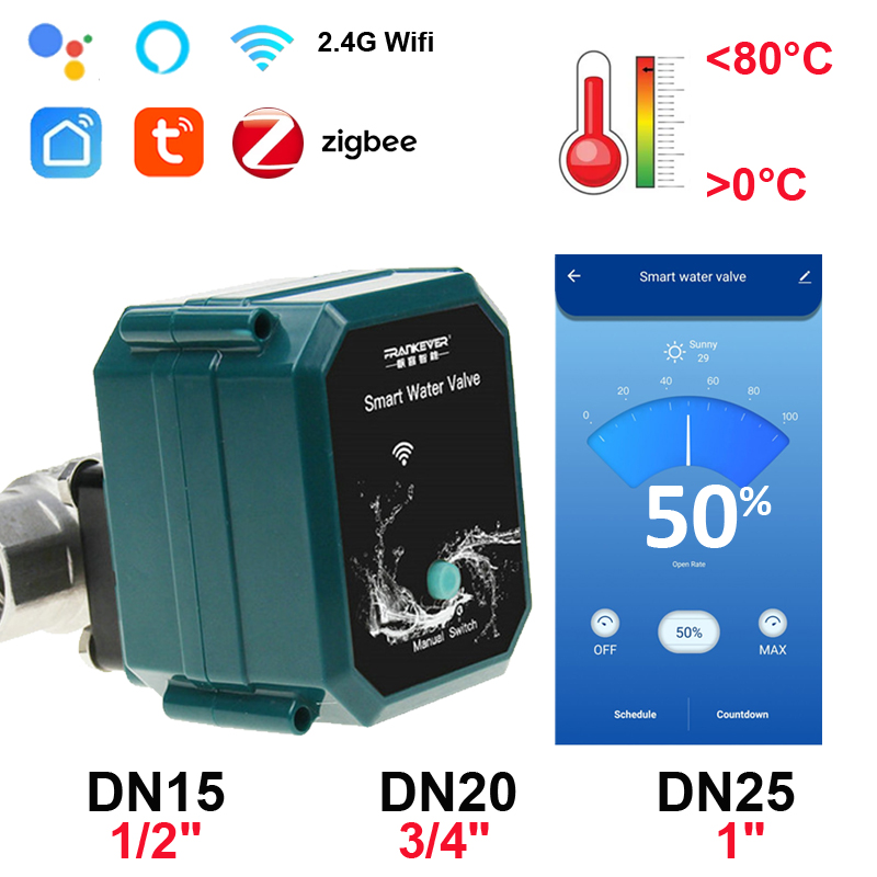 Smart Garden Home Assistant - Tuya Wifi 水バルブシャットオフ水道料金 0% に 100%