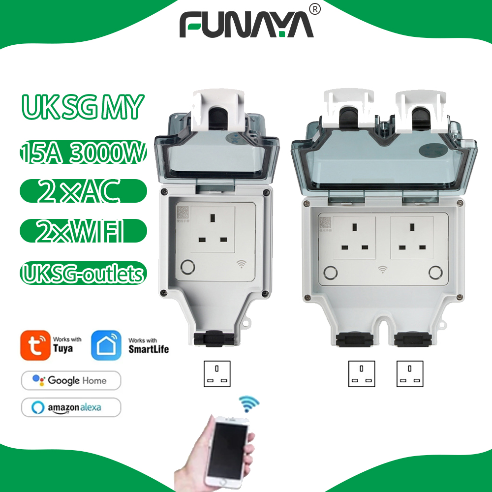 Smart Garden Uk - Tuya WIFI スマート屋外ソケット英国 SG 1 2
