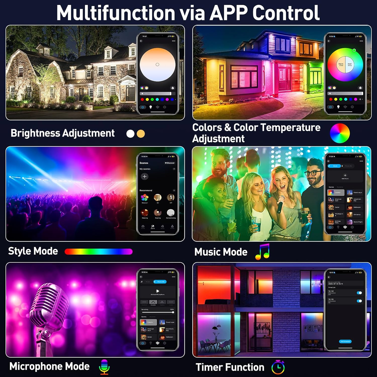 50/72W RGB LED投光器バー、リモコン付き、スマー - Smart Garden Uk のレビューと価格