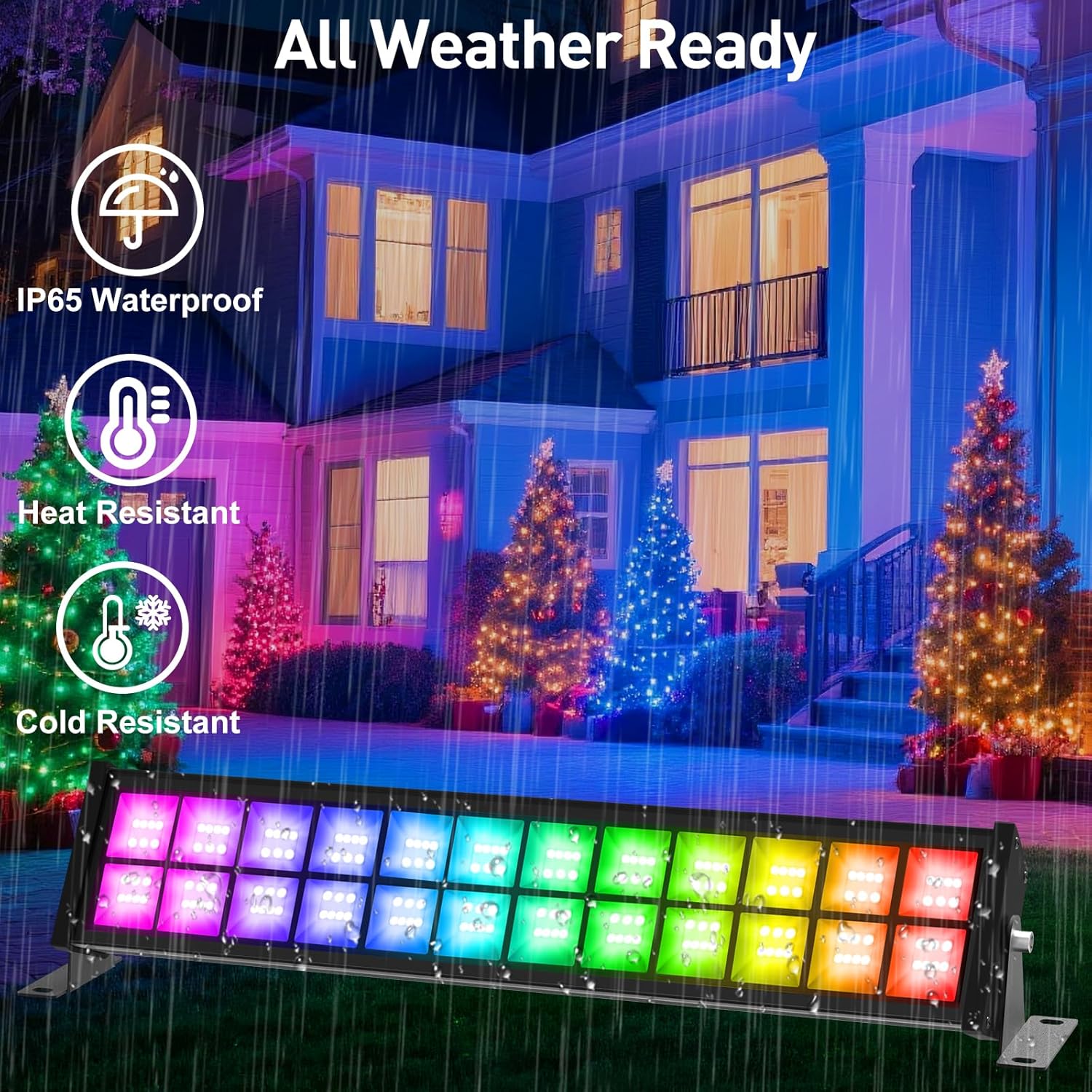50/72W RGB LED投光器バー、リモコン付き、スマー - Smart Garden Uk のレビューと価格