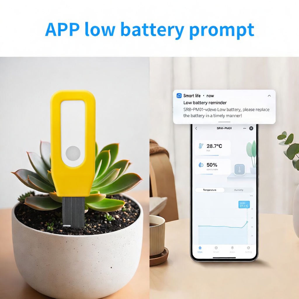 WiFi 土壌モニター Tuya スマート温度および湿度セン - Smart Garden Indoor のレビューと価格
