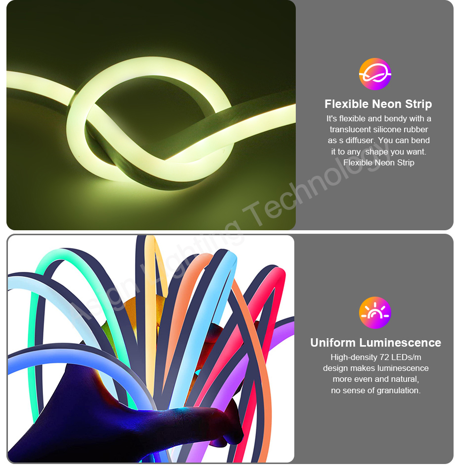 スマートRGB LEDネオンライト EU/UK/AUプラグ  - Smart Garden Uk のレビューと価格