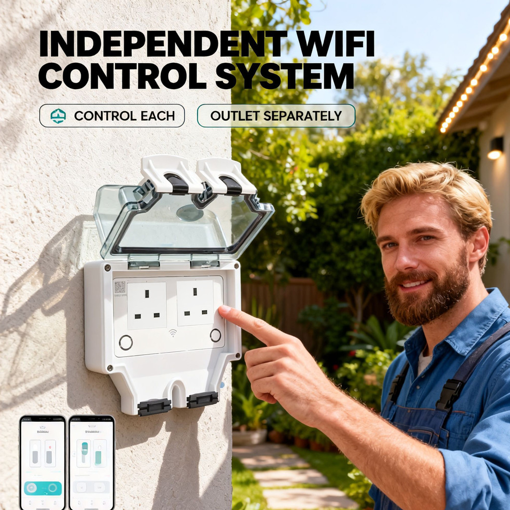 Tuya WIFIスマート屋外ソケット（英国/シンガポール仕 - Smart Garden Uk のレビューと価格