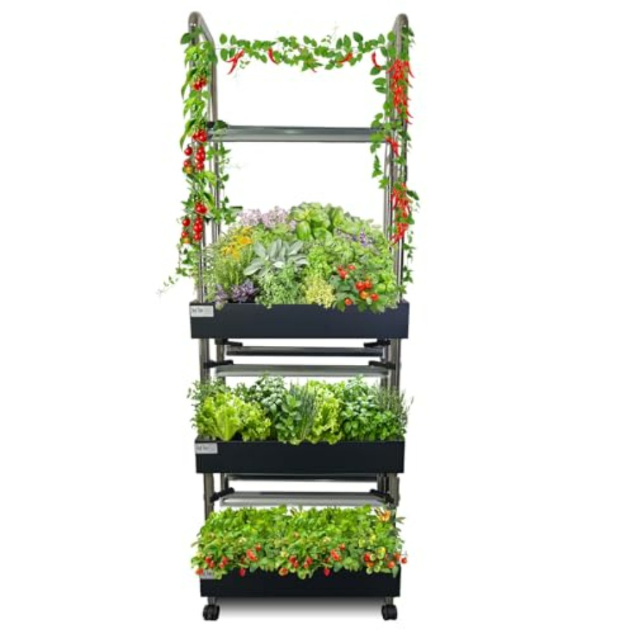 屋内水耕栽培システム：スマートフルスペクトルライト付き垂直庭 - Smart Garden Indoor のレビューと価格