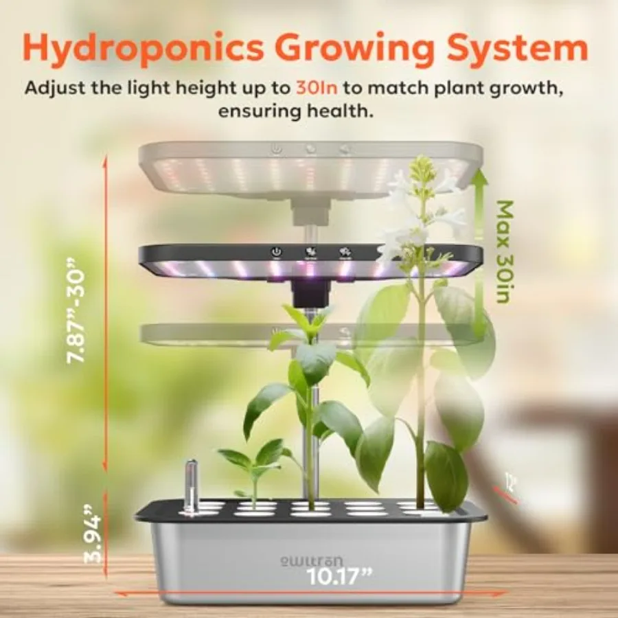 屋内ハーブガーデンキット（15ポッド）、ステンレス製、ホワイ - Smart Garden Construct のレビューと価格